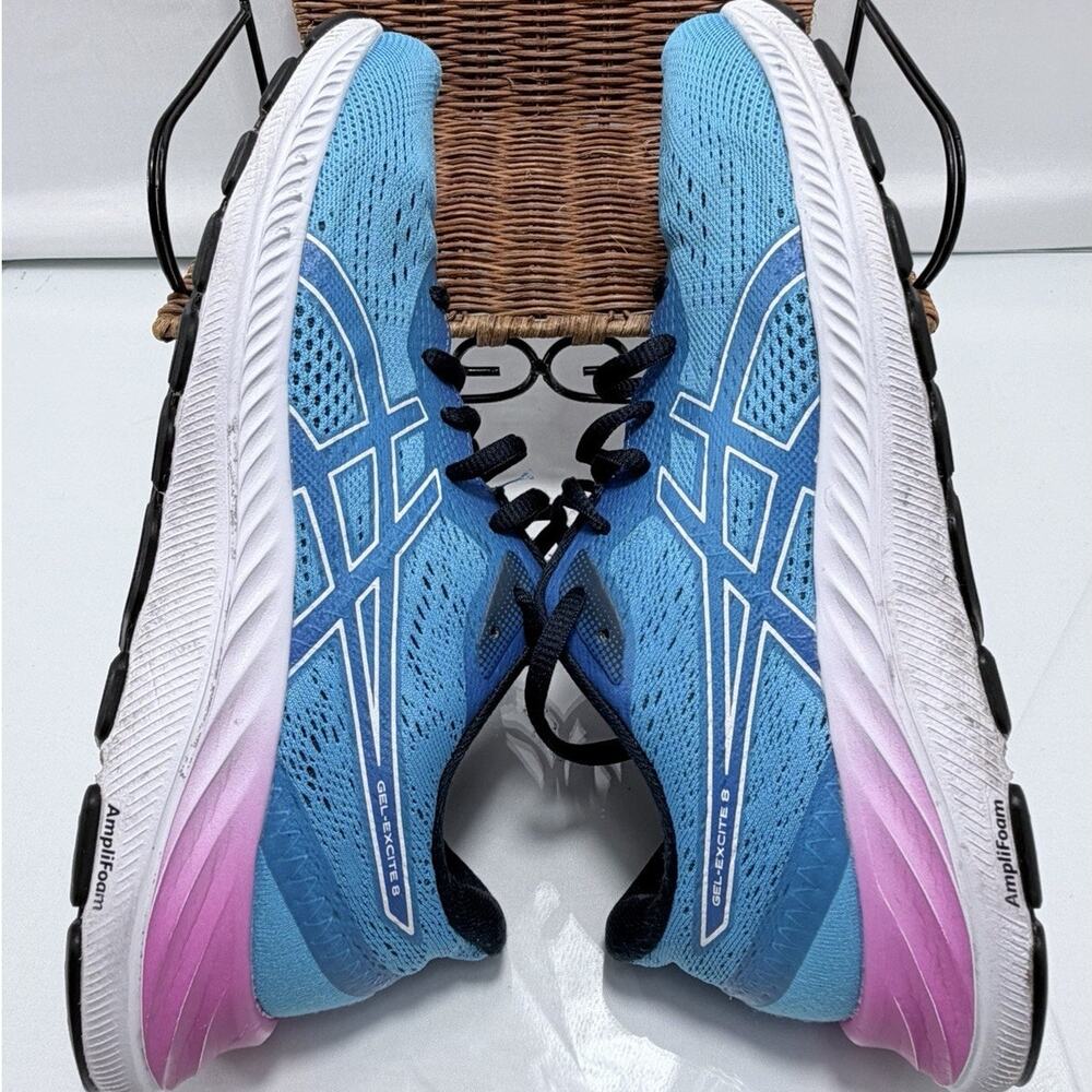 ASICS GT-1000 Women's Running Shoes Size 8.5 Blue Pink Black 25.5cm F131120 - Picture 7 of 10